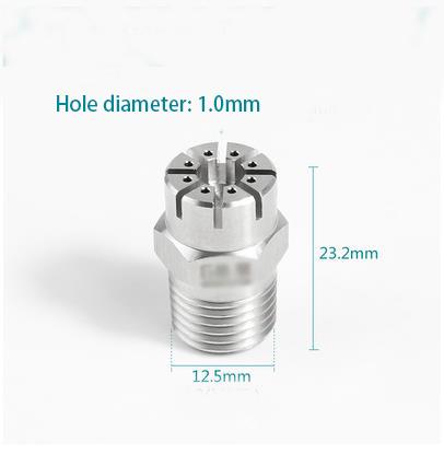 1/4" BSP Male Thread 304 Stainless Steel Spraying Nozzle Washing Sprinkler Head Round Head for Washing Cleaning Cooling