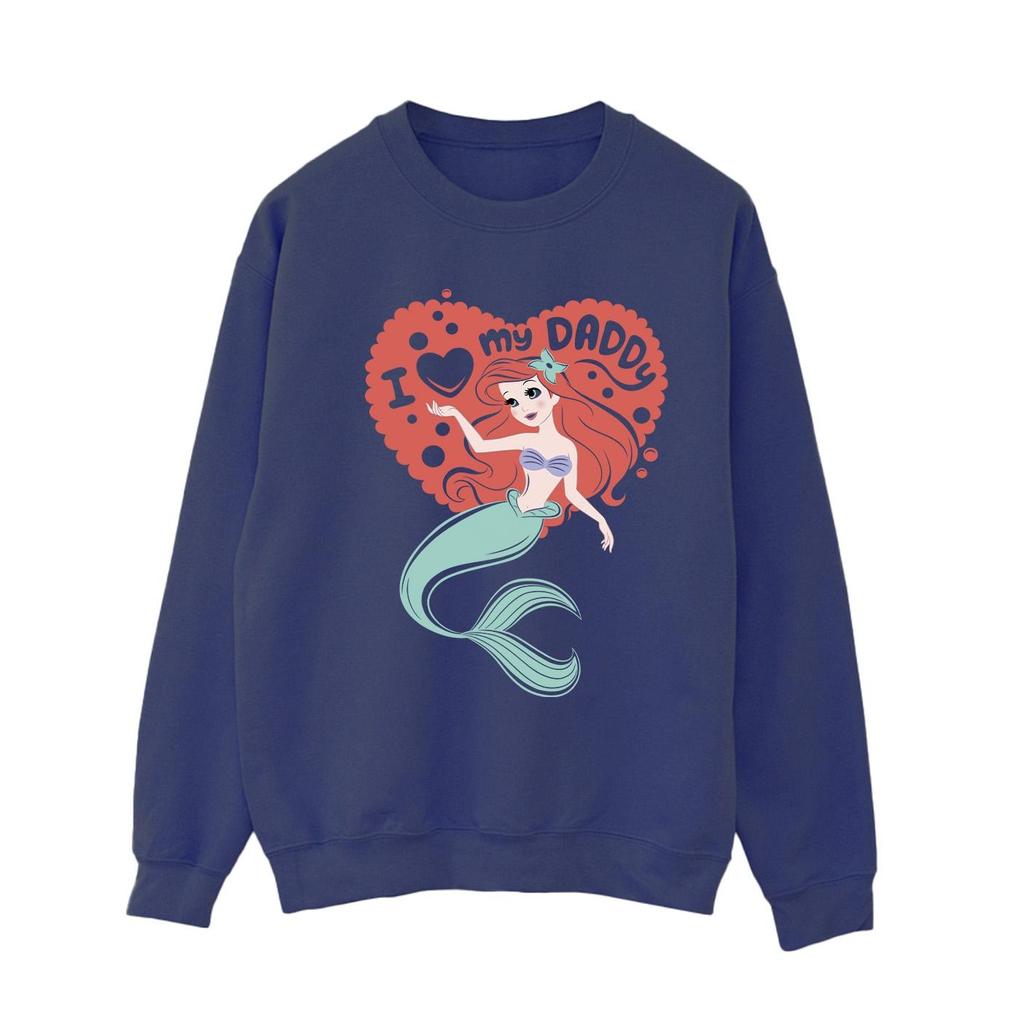 Disney Womens/Ladies The Little Mermaid Love Daddy Sweatshirt