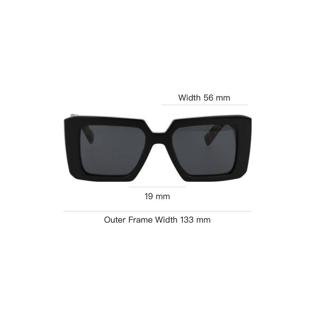 Prada Fashion Square Sunglasses Unisex sunglasses Black Tortoiseshell 0PR23YS1AB5S0