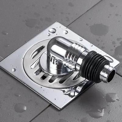 Wash Machine Floor Drain Cover Stainless Steel Drain Joint Insect Control Odor Prevention Bathroom Wash Machine Toilet Sewer