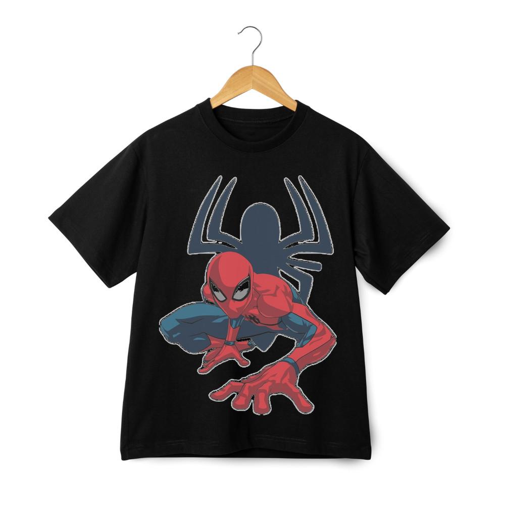 

Spider-Man Shadow Pose T-Shirt – Marvel Hero Graphic Unisex Tee Streetwear 4XL