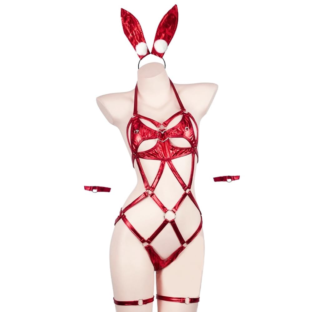 Popular Item Reverse Bunny SM Goods Cosplay Extreme Underwear SM Bondage Bondage Restraint Bondage for Women Queen Open Cup Teddy Sexy Lingerie
