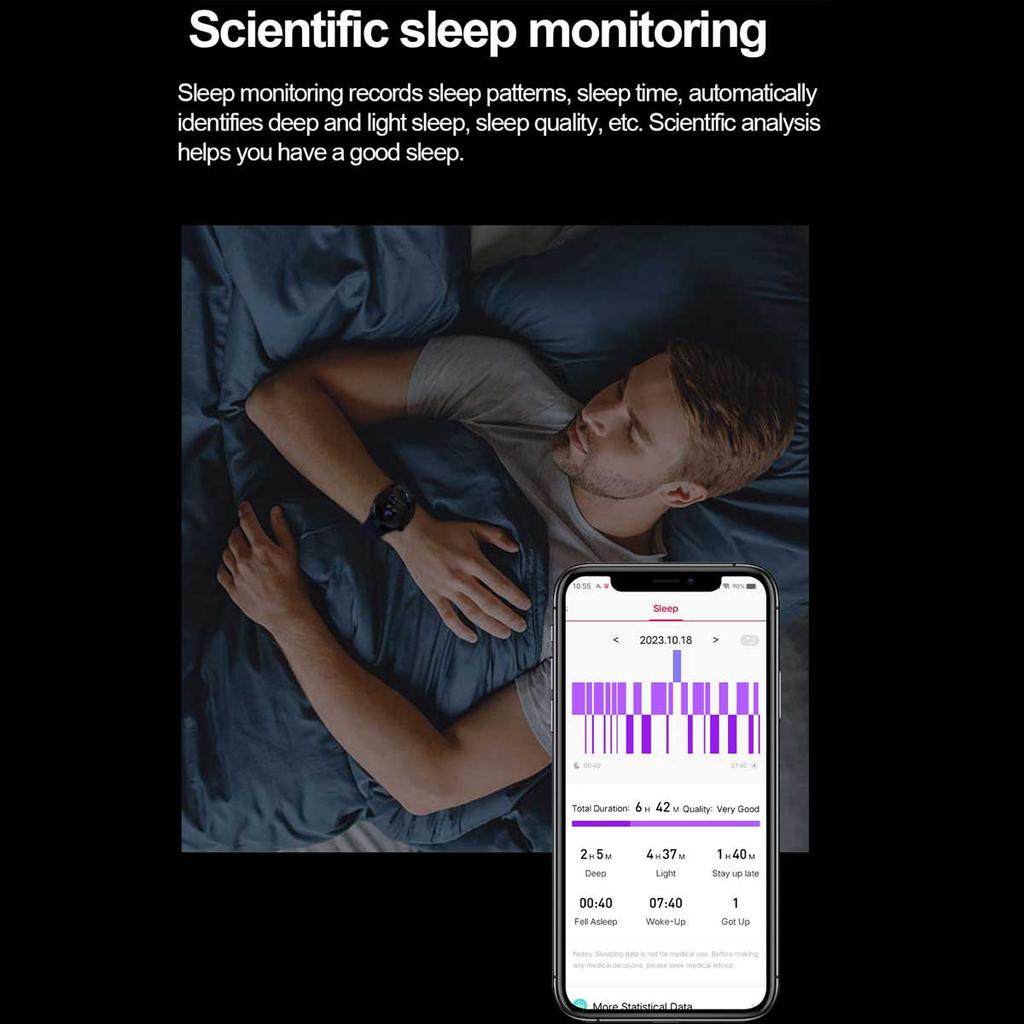 2026 Neue klinische Smartwatch mit EKG+PPG und Körper-Mikroüberwachung, Mikro-Untersuchung, Herzfrequenz, Smartwatch für Android & iOS, Damen