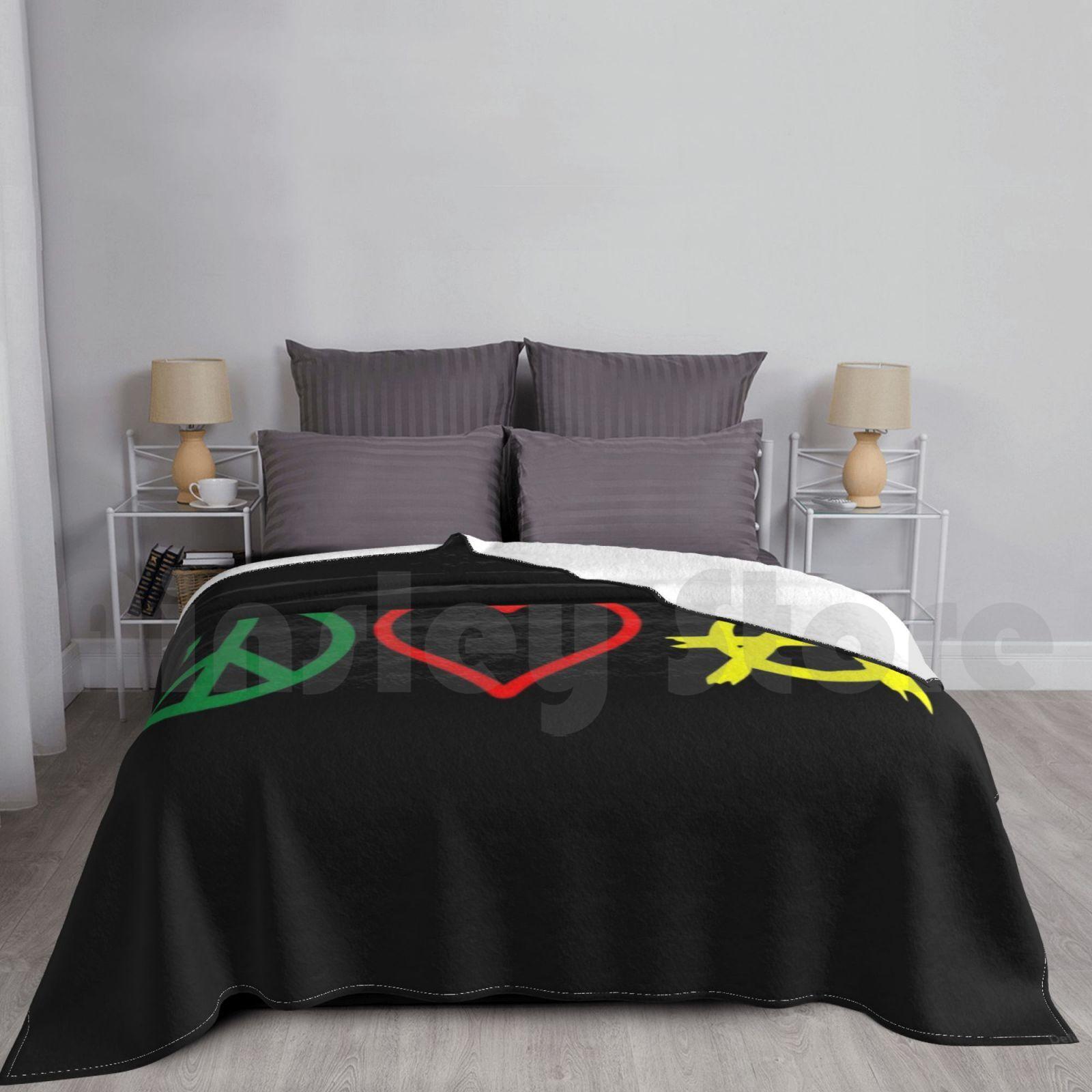 Blanket Peace , Love , And Anarchy 1626 Peace Love Anarchy Ancap Libertarian Taxation Is Theft Size: 75*100cm, Weight: 230 GSM