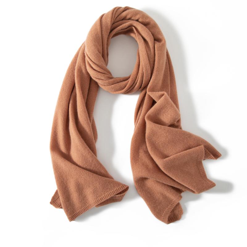 MERRILAMB High Quality Unisex 100% Cashmere Scarf Winter Fashion Plain Solid Warm Cashmere Shawl Wrap Long Scarves for Women Men