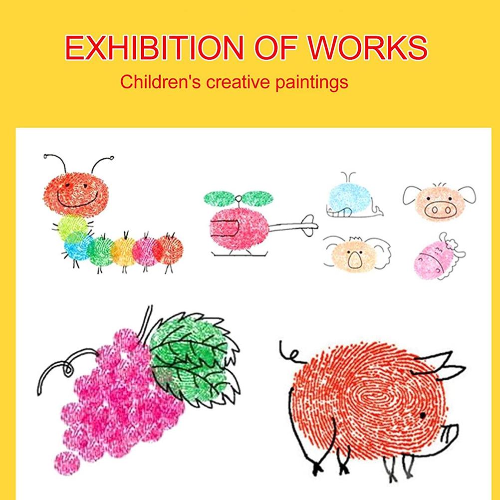 Funny Finger Painting Kit for Kids Non Toxic Washable Finger Paint Finger Drawing Toys DIY Crafts