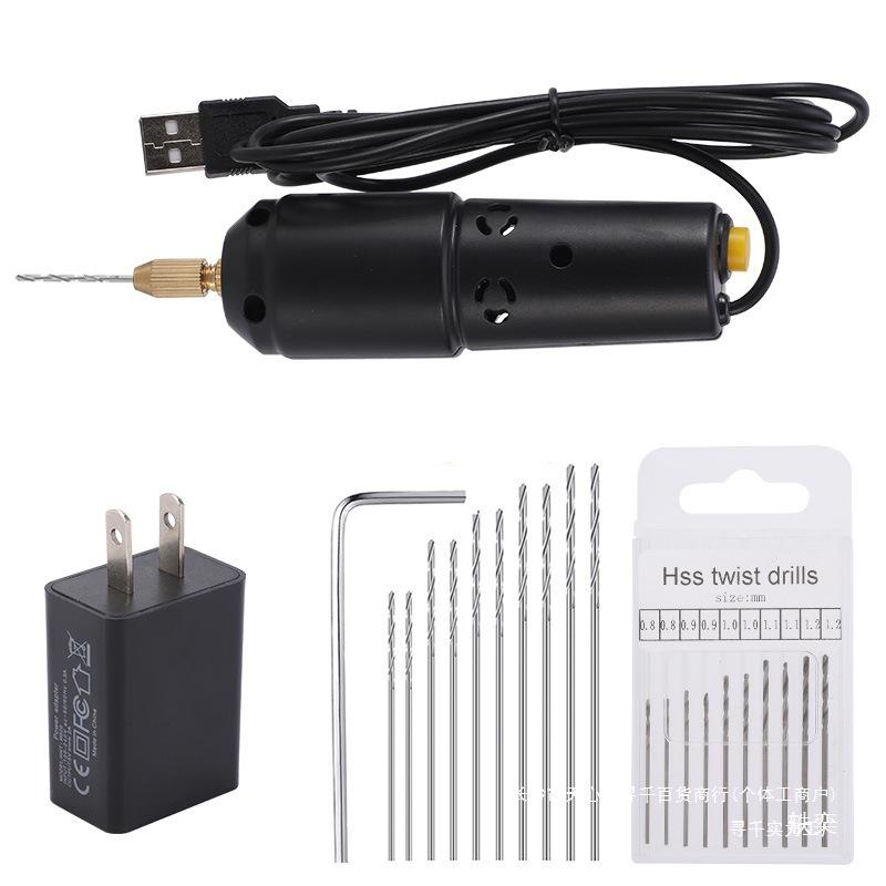 Acrylic Resin Pearl Mini USB Electric Drill - 5V2A Low Power