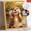 Pearl Painting Kit Cute Otter DIY Home Decoration Painting