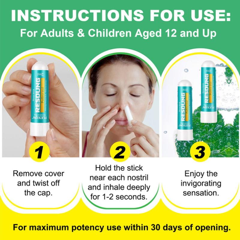 4Pcs Nasal Stick Long Lasting Effect Refreshing Stick Plant Essential Oil Ingredients Nasal Inhalation Cooling Oil