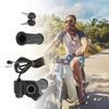 Electric Bike Throttle Handle with LED Display Throttle Accelerator Handle Grip Scooter Handlebar Grip Twist Throttle