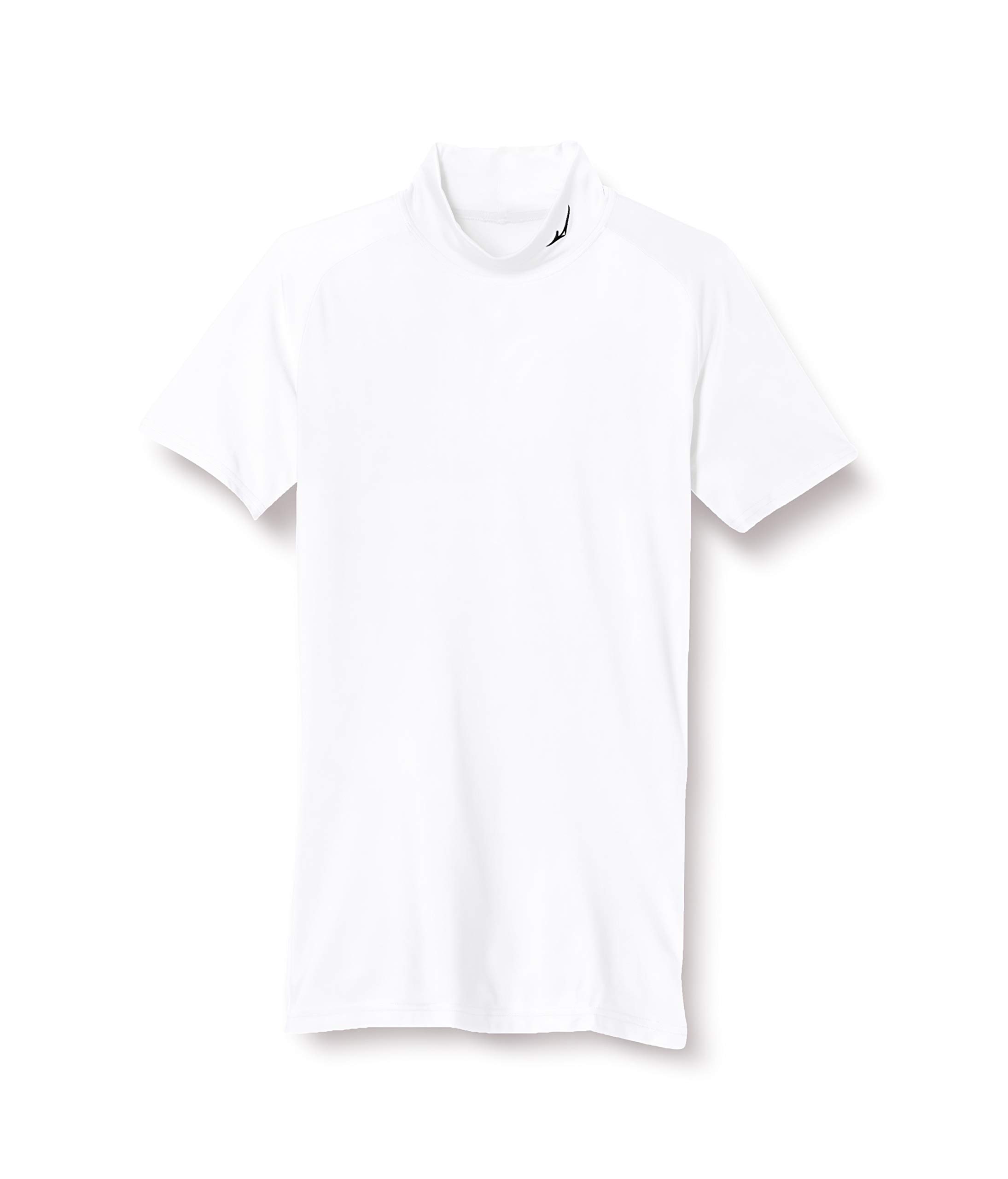 

Mizuno Dry Accel Bio Gear Компрессионные тренировочные шорты с высокой посадкой, защита от УФ-лучей, размер M, мужская футболка, шея, рукава, отводящая пот, быстросохнущая, тянущаяся, защита, белый