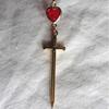 Gothic Geometric Pendant Necklace With Cross Chain For Party Wear