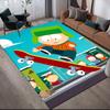 Kyle South Park Flannel Printed Carpet, Home Sofa Decoration for Living Room & Bedroom, Non‑Slip Play Flannel Floor Mat for Game Room