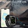 SACOSDING GPS Tracker Smart Watch IP68 Waterproof 2.01-inch HD Display Compass 630mAh Battery Heart Rate BT Call Outdoor Sport Smart Watch