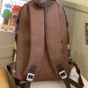 Autumn And Winter Retro Woolen Plaid Schoolbag College Style Junior High School Girls High Value Backpack