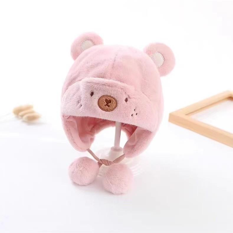 Babyhatt söt superfin stickad mössa för pojke och flicka spädbarn vinter förtjockad varm ullmössa