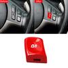 Red Steering Wheel IO Switch Button Cover For BMW M3 E46 1998-2004 Movement Mode