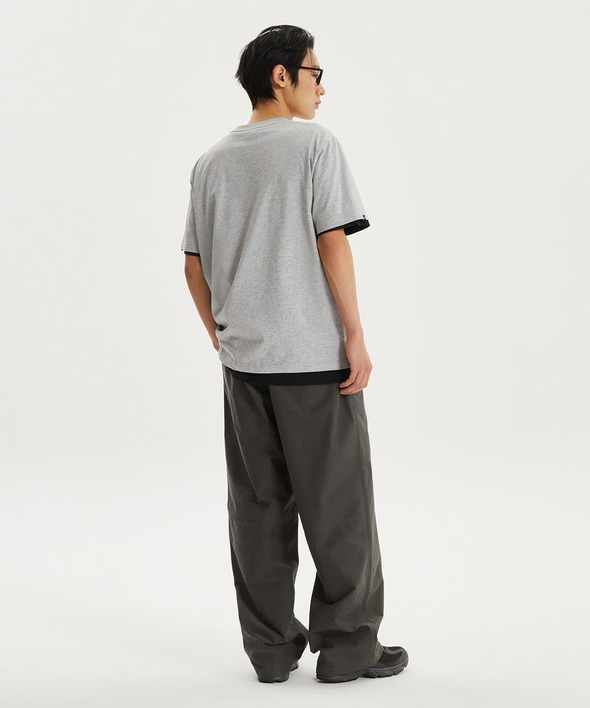 Nyuballanseu Nbneg21203 / Uni Essential Small Logo Short Sleeve T-Shirt (Gray)