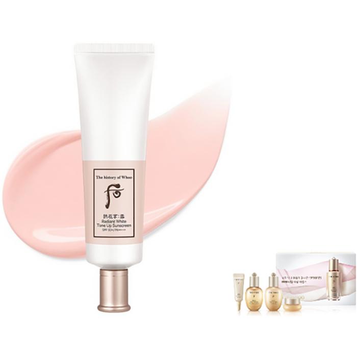 The History of Whoo Gongjinhyang Seol Radiant White Tone Up Sunscreen SPF50+ PA++++ – Brightening & UV Protection, Korean