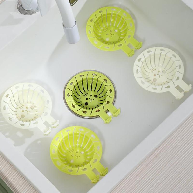Kitchen Sink Filter Basket Leftover Food Residue Filter Sewage Blockage Prevention Anti Dirty Hand Adjustable Drain Basket