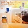 PTC Ceramic Heater Wall Mount Desktop Portable with Remote Control for Bathroom Home Office Fast Heating Fan