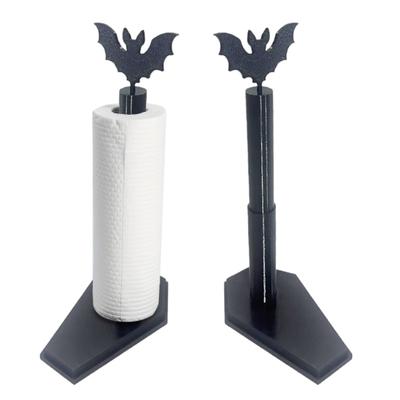 Halloween Tissue Holder Roll Paper Stand Realistic Bat Design Easy To Install Paper Rack Kitchen Bathroom Decoration