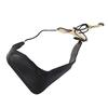 Saxophone PU Leather Neck Strap with Thick Soft Padded Adjustable Buckle Black Hook for Baritone Alto Tenor Soprano Sax