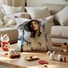 Alicia Keys Album Cushion Cover Anti-dustmite Pillowcase Invisible Zipper Silky Short Plush Sofa Cushion Cover