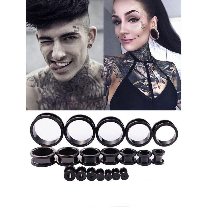 

Удлинитель для уха Украшение Пирсинг уха Большая поддержка Усилитель для уха Пирсинг уха Удобный гаджет Серьги Пуссеты для уха Шкив Широкое устройство для уха 1.2mm black single