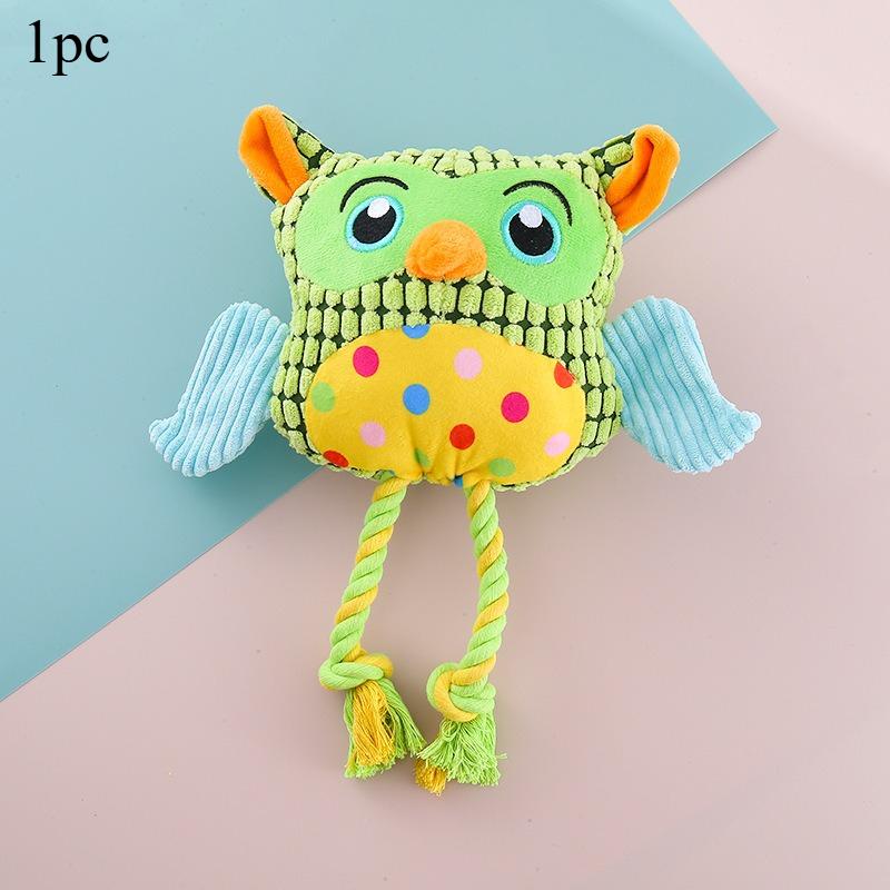 

1 шт. Интерактивные игрушки для питомцев Шахматная доска Сова Интерактивная плюшевая игрушка Собака Скрежет зубами Интерактивная тренировка Игрушки для питомцев Аксессуары для собак