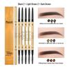 Ultra-Fine 3D Smudge-Proof Double-Ended Eyebrow Pencil with Triangle Tip