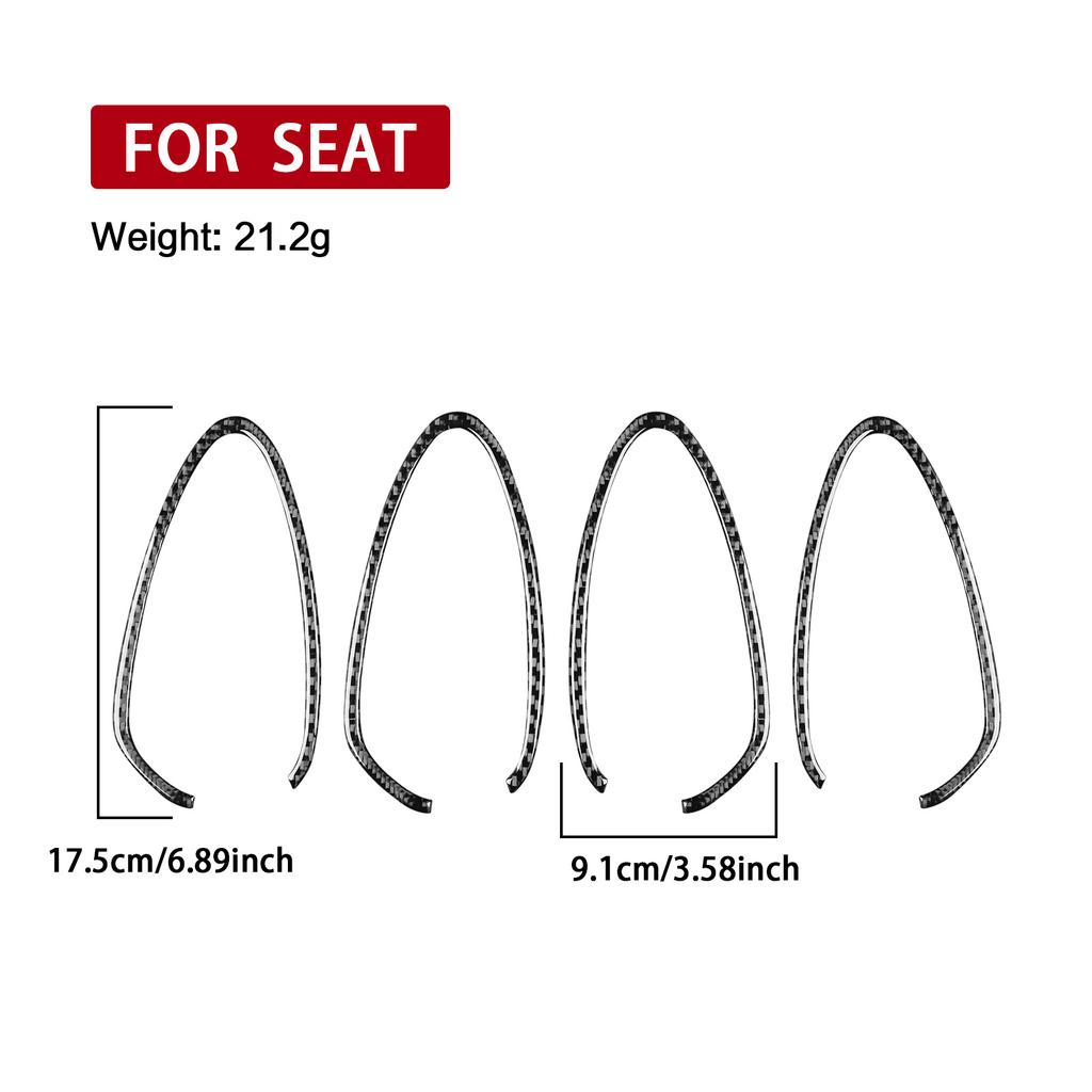 Gtxbn6 Real Soft Carbon Fiber Sticker Car Door Handle Switch Trim For Seat Leon Altea 2005 2006 2007 2008 2009 2010 2011 2012 LHD RHD