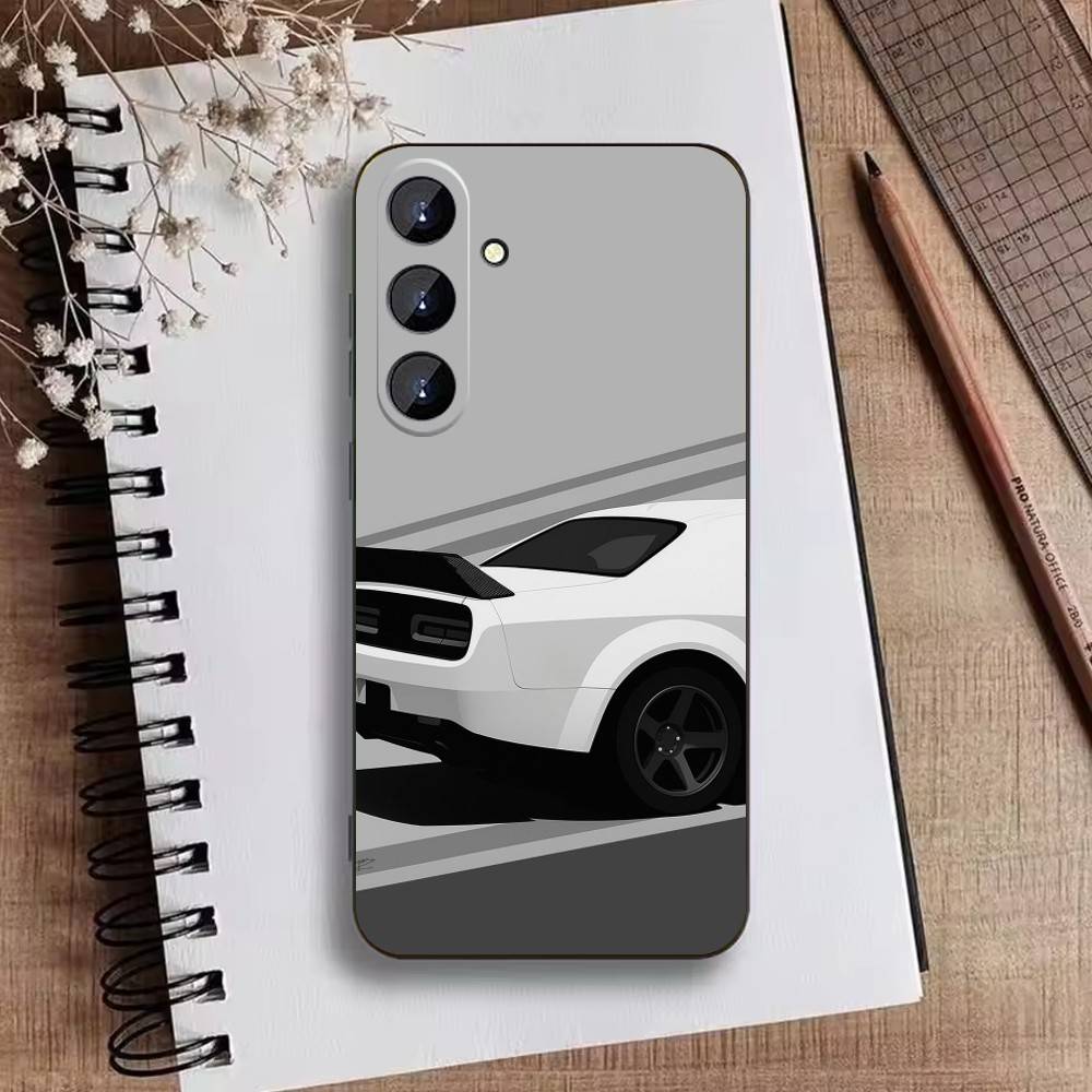 Car Cool sport Phone Case For Samsung Galaxy A73,A21s,A22,A31,A52,A53,A71,A41Soft Black Shell
