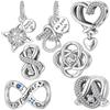 Mobius Pendant Bracelet DIY Kit with Love Knot Braiding Accessories for Valentine's Day Gift Making