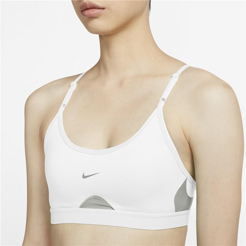 Nike Indy Light Support Sports Bra Tank Women Tops White CZ4463-100