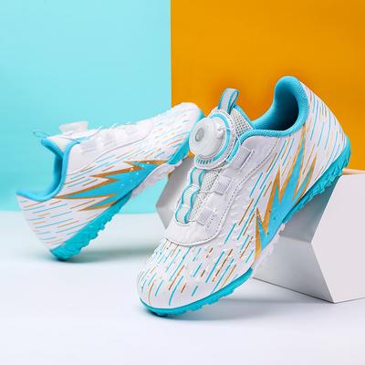 30-38 meninos botas de futebol botões rotativos crianças unhas quebradas tf menina competição treinamento sapatos de futebol