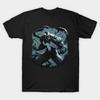 Men Black Print T-shirt Venom No-Cut Transfer Paper Print Cotton Tshirt