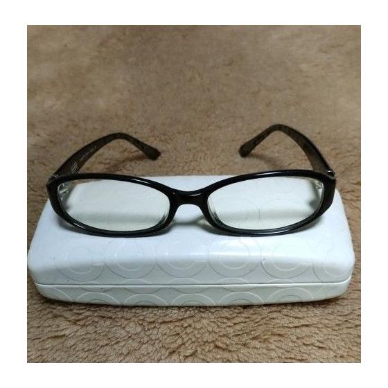 Used COACH CHARLOTTE (769AF) BLACK 001 Sunglasses Signature Pattern