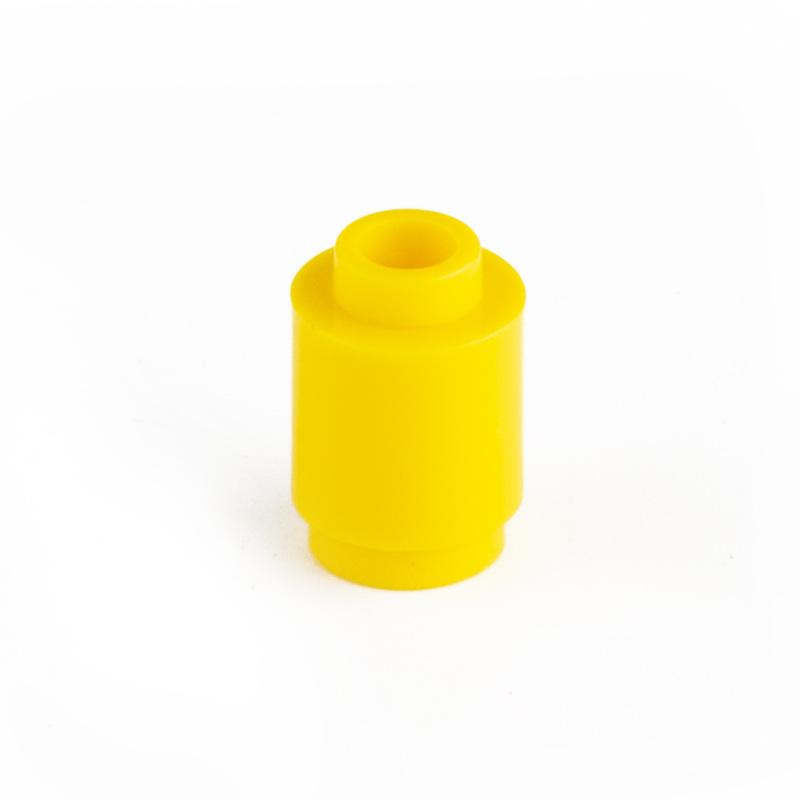 

50pcs Bulk Small Particle 3062 MOC Building Block 1x1 Brick Cylindrical Accessories Building Blocks Castle Toys жовтий