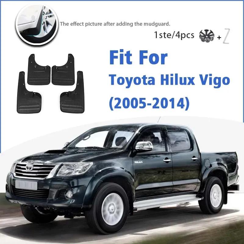Для Toyota Hilux Vigo 4WD 2WD 2005-2014 Брызговики Защитные Брызговики Крыла Брызговики Автомобильные Аксессуары Передние Задние 4 шт. 12-14 4drive vehicle