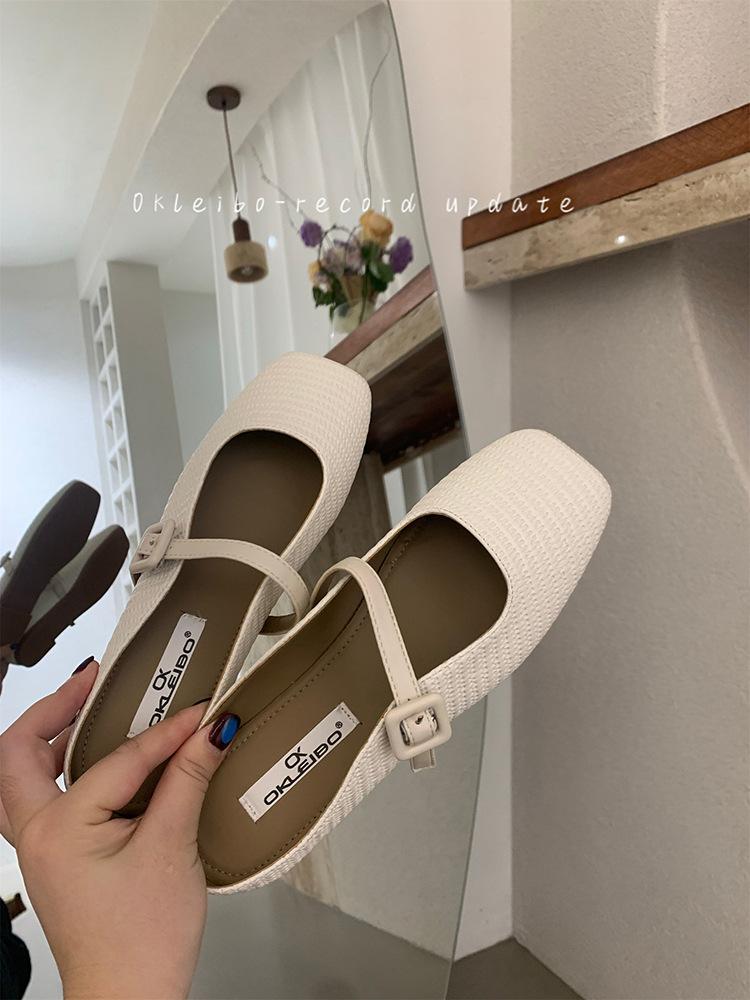 

Модные туфли-балетки женские дизайн женские мюли на каблуке лето элегантные с острым носком шлепанцы женские повседневные уличные конфетных цветов слайды 40