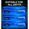 6lots Soft Realistic Floating Lures Swimming Motion Wobblers Artificial Baits Saltwater Freshwaters Use