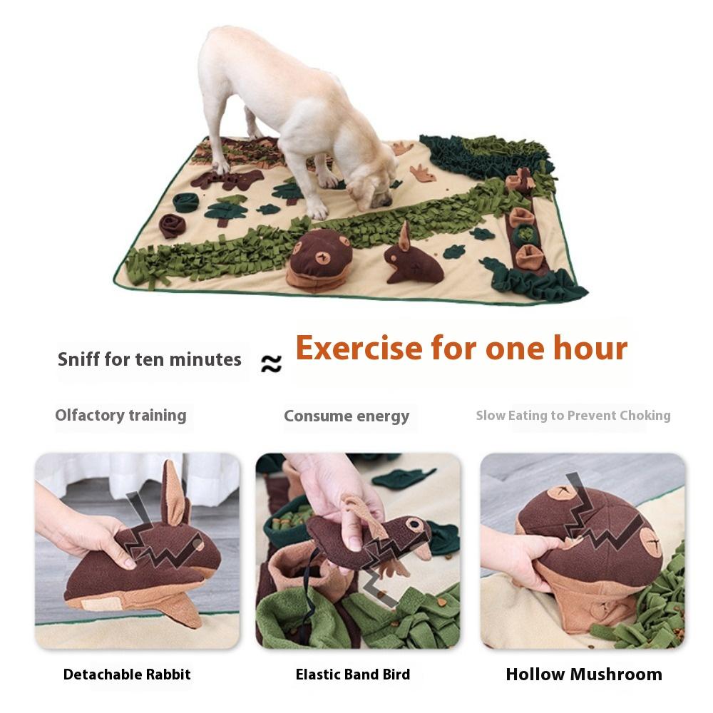 New extra-large forest pet sniffing pad, educational, hidden food, anti-choking, energy consumption, dog sniffing pad