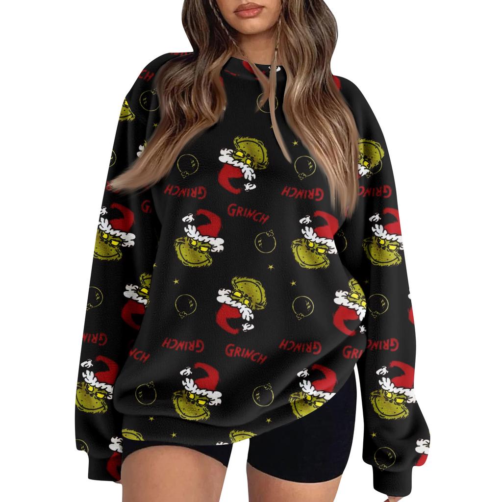 Women's Colorblock Sweatshirt Long Sleeve Round Neck Casual Comfortable Loose Lightweight Women's Sweatshirt