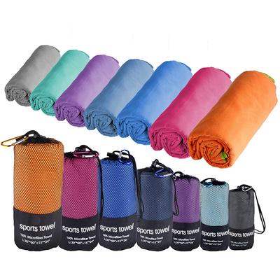 Zesílené mikrovláknové ručníky Sportovní Rychleschnoucí Absorpční Kempingové ručníky Ultra měkké Přenosné Ručníky do posilovny Plavání Jóga Pláž