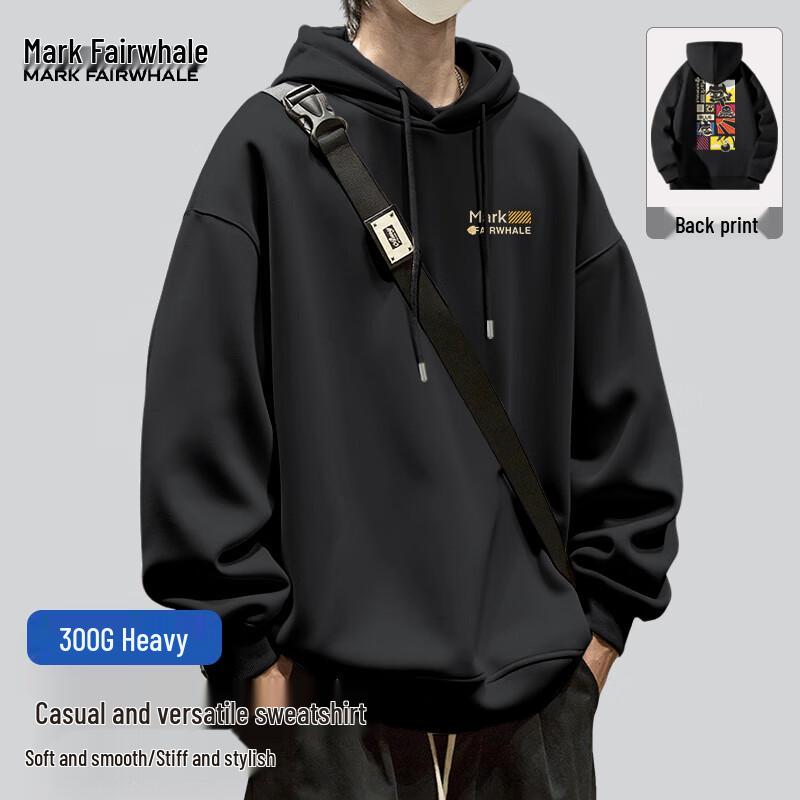 

Mark Fairwhale Men s 300G Heavyweight Hooded Sweatshirt XL