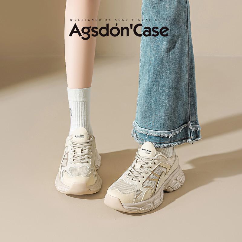 Augustine platform dad shoes women's 2025 new summer mesh lightweight casual sports shoes student running shoes