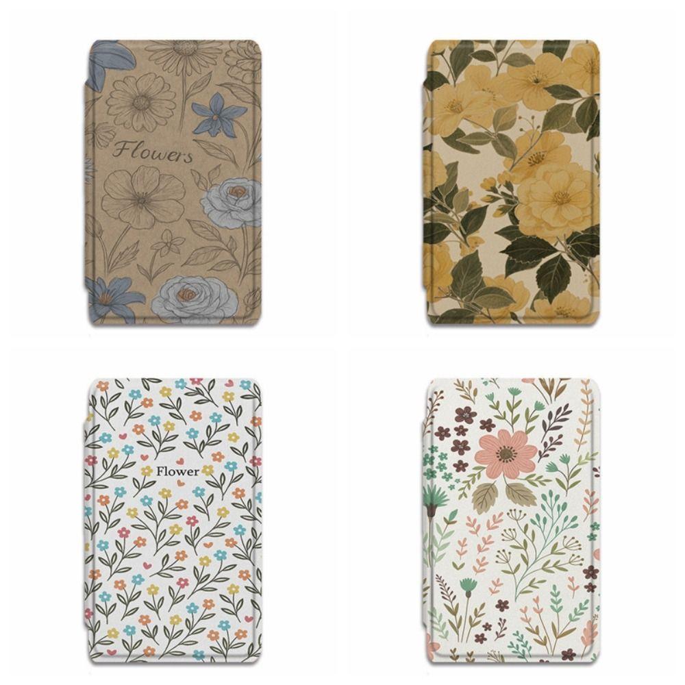 Floral Pattern Magnetic Case Shockproof Folio Shell High Quality Protective Cover for XTEINK X4/X3