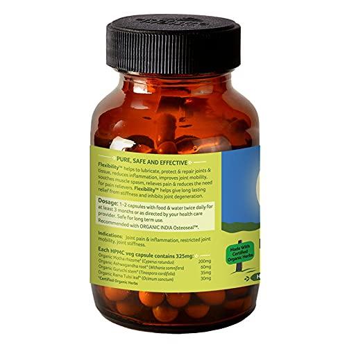 Organic India Flexibility Natural Capsules For Daily Mobility Support And Active Movement 60 Veg Capsules Pack Of 2