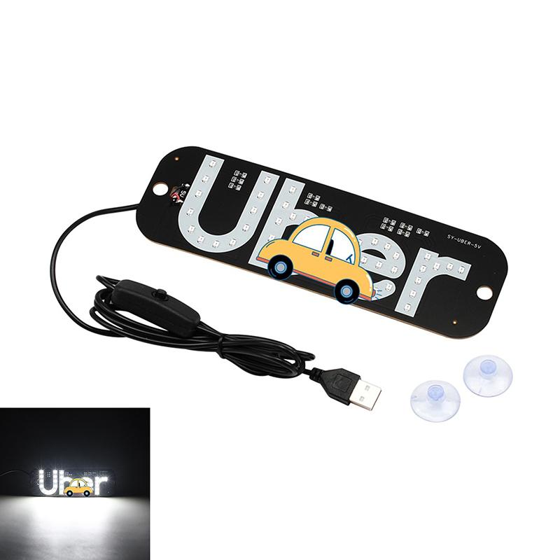 Led Signal Light Taxi Signal Lamp For Lyft Logo Light Usb Led Cab Panel Indicator Lights Signal Lamp Auto Decoration Lamp